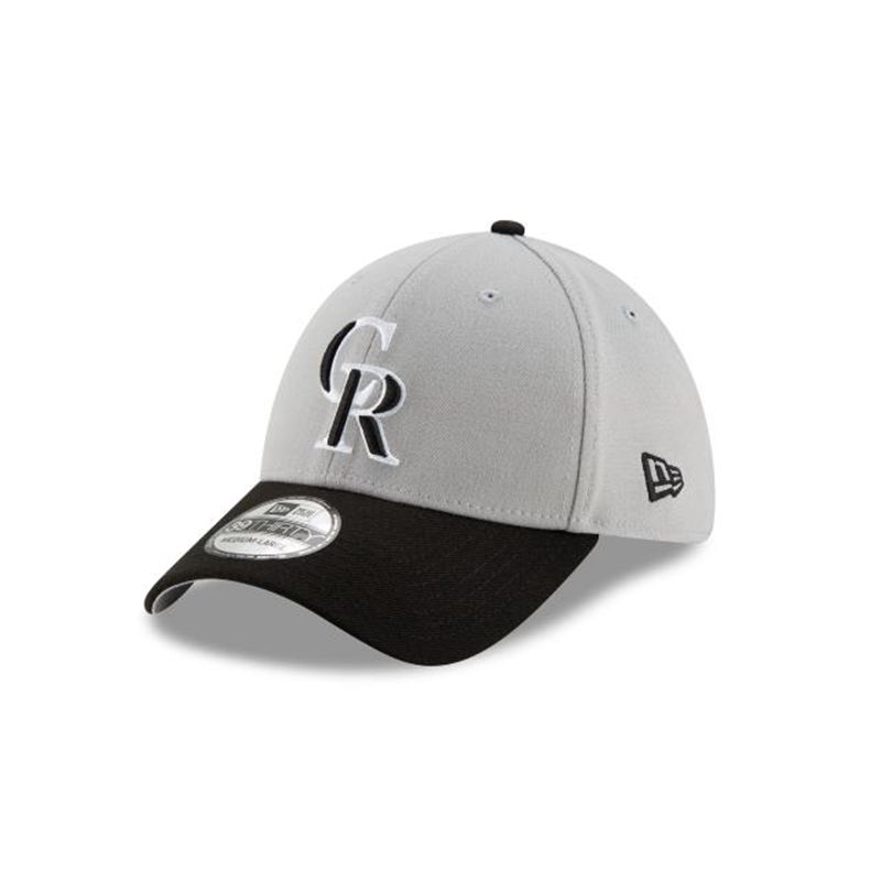 MLB Colorado Rockies Team Classic 39Thirty Stretch Fit (GWX9465) - Grey New Era Caps